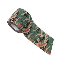 Камуфляжна самоклеюча стрічка 5см flecktarn