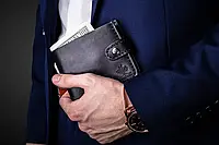 Мужские кошельки из натуральной кожи "Даллас" | Подарок папе, парню,мужу на День Рождения