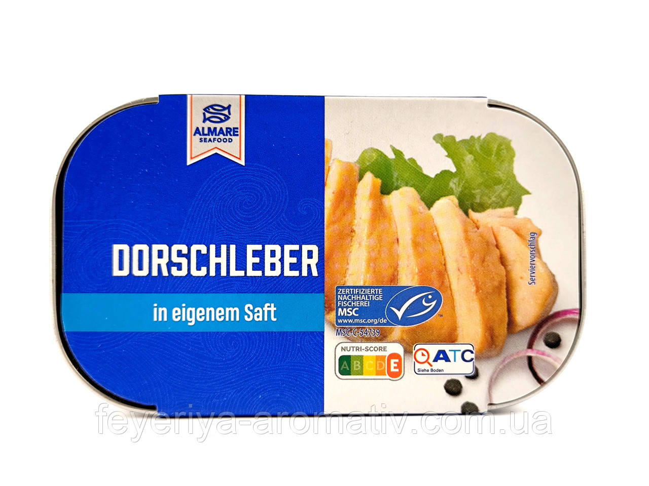 Печінка тріски у власному соку Almare Dorschleber 121г Німеччина
