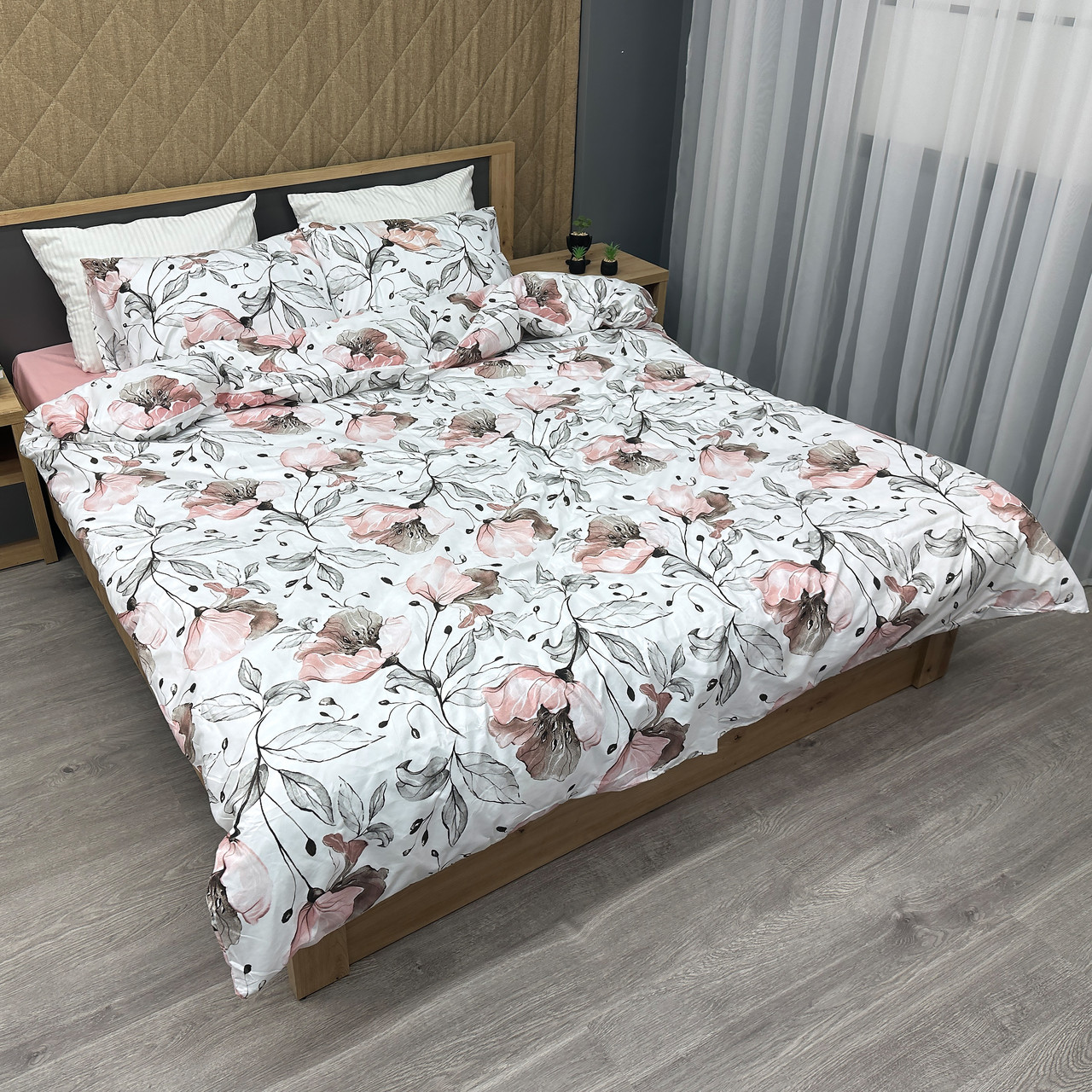 Комплект постільної білизни, Decorator Dusty Blossom з різнобарвним квітковим принтом