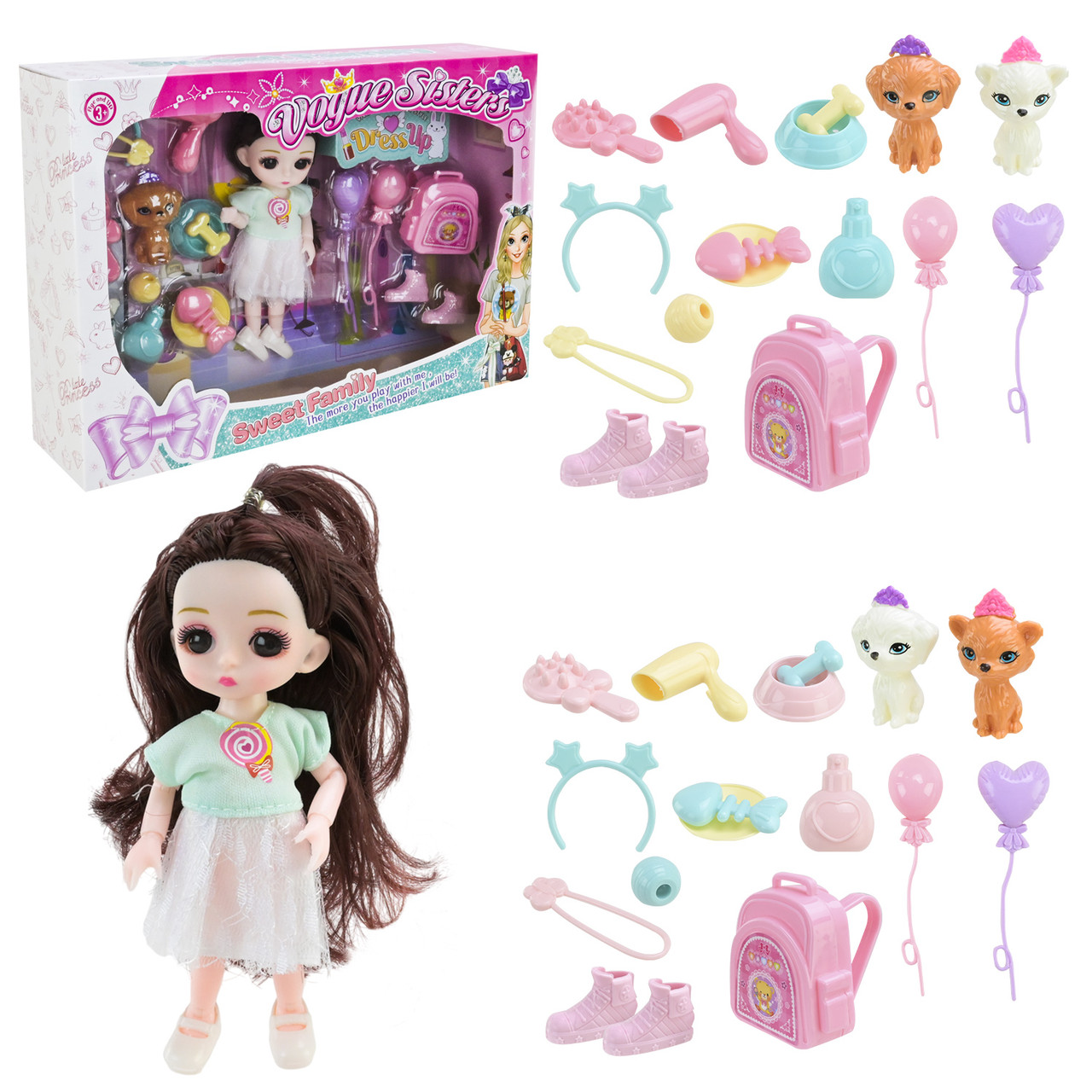 Лялька DSJ299-Q з аксесуарами, фото 1