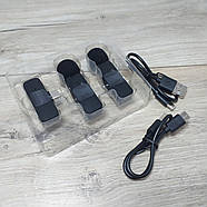 Професійний бездротовий петличний мікрофон Boya BY-V20 Type-C Чорний (KG-12062), фото 6