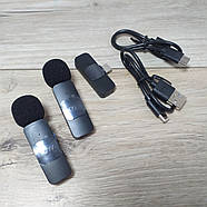 Професійний бездротовий петличний мікрофон Boya BY-V20 Type-C Чорний (KG-12062), фото 5