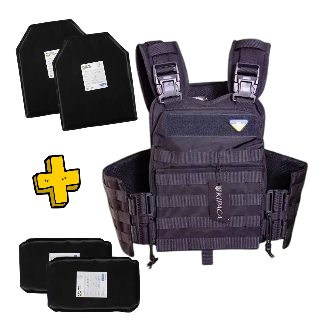 Плитоноска з м'якою балістикою 2-го класу захисту у комплекті, фото 1