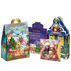 Солодкі набори у картонних коробках