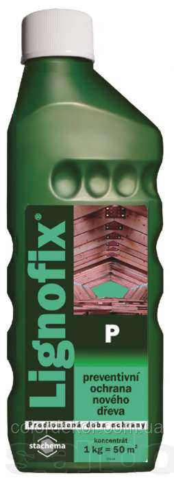 Антисептик для покрівельних конструкцій Lignofix P (Концентрат 1:9) зелений 5 кг
