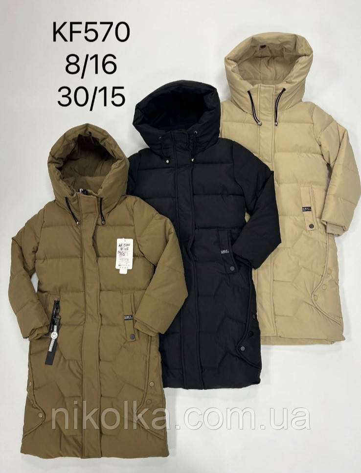 Куртка утеплена для дівчаток оптом, S&D, 8-16 років, арт. KF570, фото 1