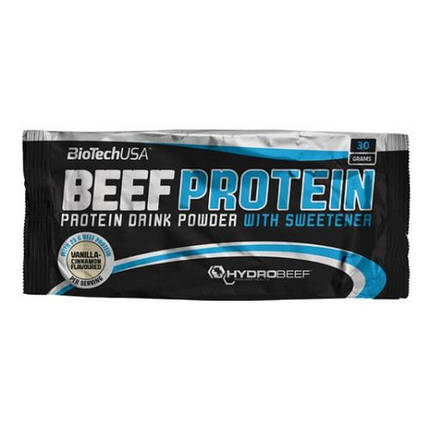 Протеїн BioTech BEEF Protein 30 g полуниця, фото 2