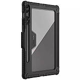 Протиударний чохол-книжка Nillkin Bumper Pro для Samsung Galaxy Tab S9 FE+ 12,4'' |Зі шторкою на камеру| Black, фото 3