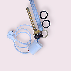 ТЕН 1200 Вт для літнього душу, в комплекті із проводом, захисним ковпаком та лампою.