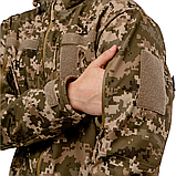 Куртка тактична Tactic Softshell водозахисна софтшел Tactic Softshell 505SQUARE в кльорі ММ14 піксель ЗСУ, фото 8