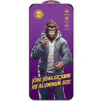 Захисне скло 5D Anti-static Purple (тех.пак) для Apple iPhone 14 Pro Max (6.7") Чорний