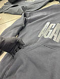 Худі Balenciaga толстовка чоловіче сіре з капюшоном, фото 4