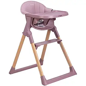 Стільчик для годування MoMi KALA (складний, регулюється підніжка) Pink