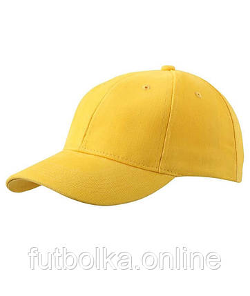 Золотисто-Жовта кепка жіноча з глибокою посадкою 6 Panel Cap laminated Myrtle Beach, фото 1