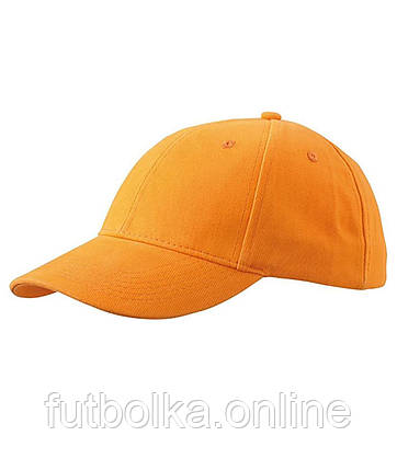 Помаранчева кепка жіноча з глибокою посадкою 6 Panel Cap laminated Myrtle Beach, фото 1