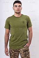 Футболка ЗСУ олива з хрестом