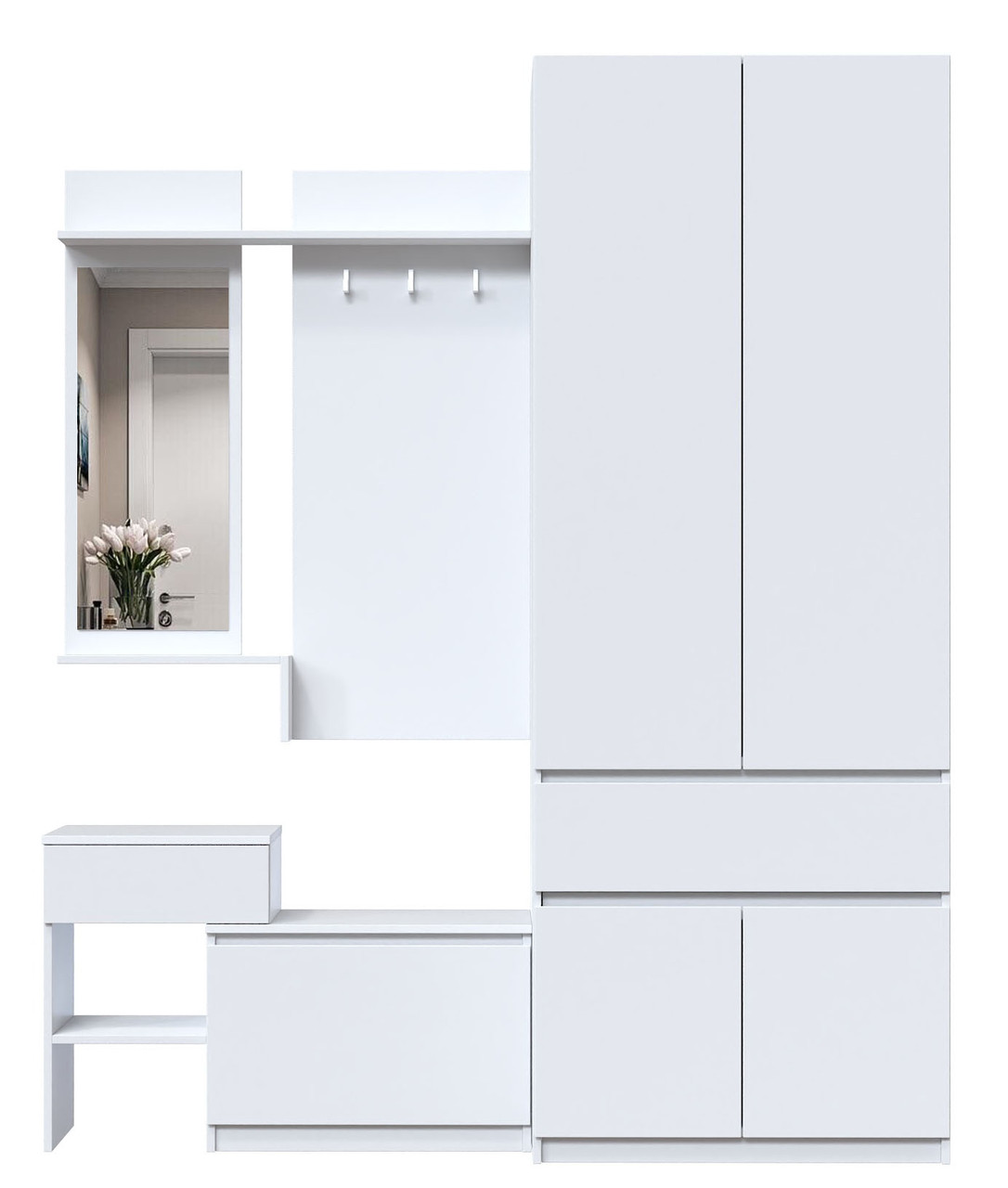 Передпокій Брайт німфея альба 170*52*200 см, фото 1