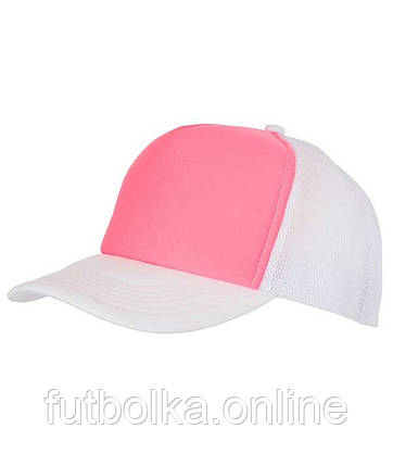 Малинова жіноча кепка з сіткою 5 Panel Polyester Mesh Cap Myrtle Beach, фото 1