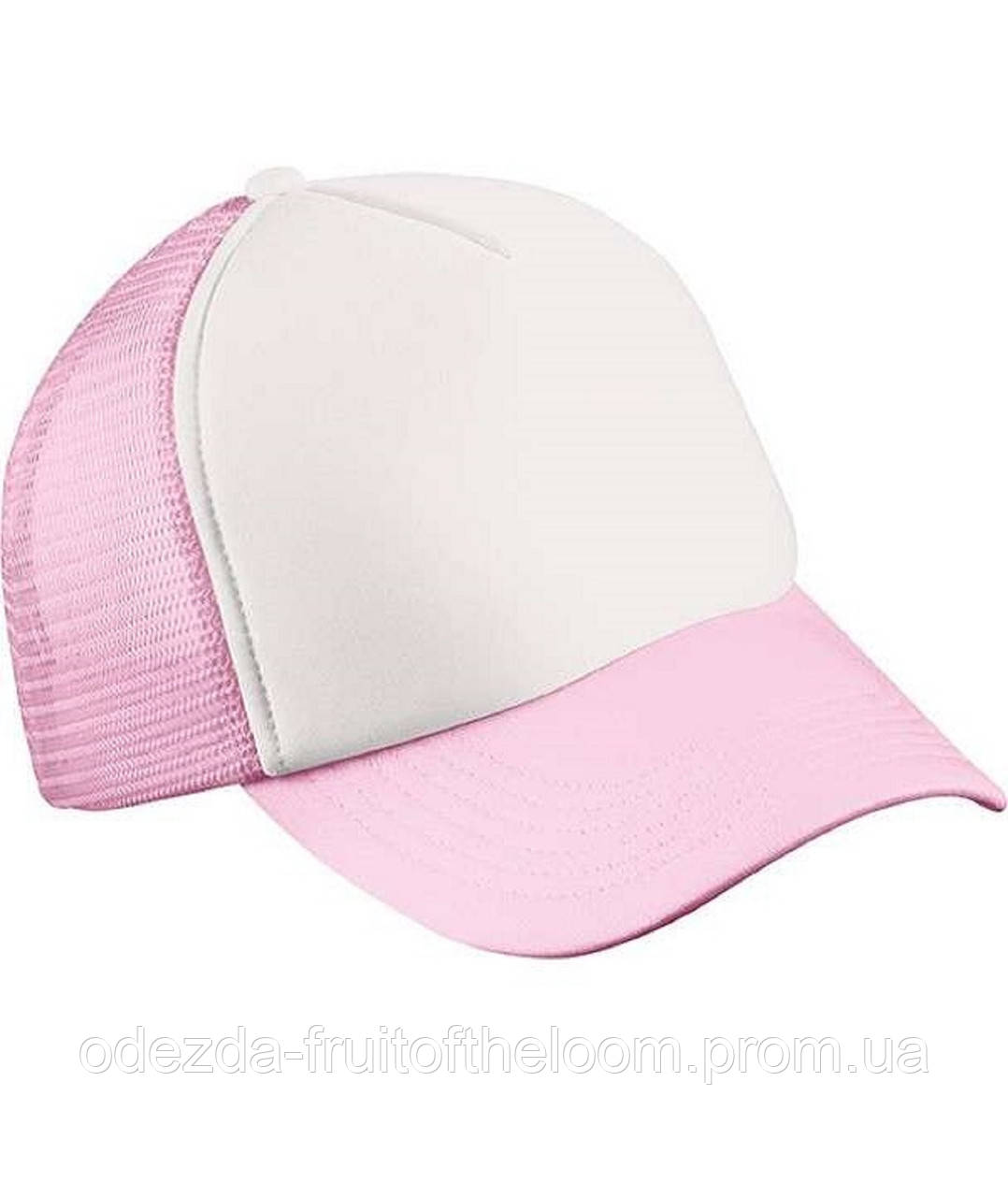 Біла жіноча кепка з сіткою 5 Panel Polyester Mesh Cap Myrtle Beach