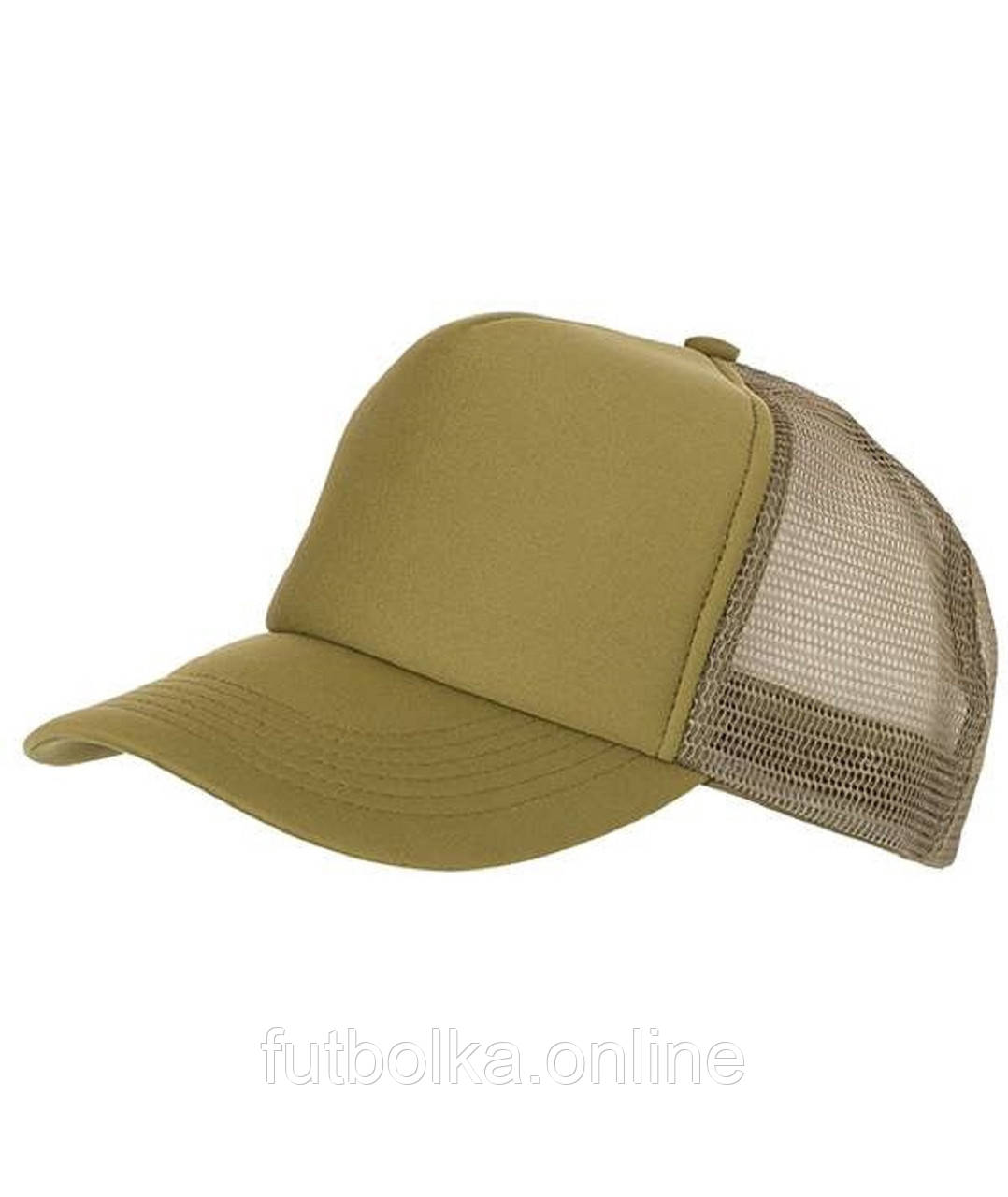 Оливкова жіноча кепка з сіткою 5 Panel Polyester Mesh Cap Myrtle Beach