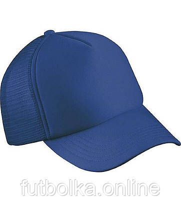 Яскраво-Синя жіноча кепка з сіткою 5 Panel Polyester Mesh Cap Myrtle Beach, фото 1