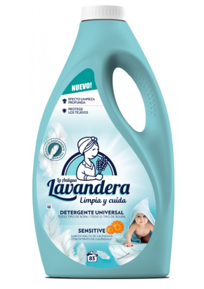 Гель для прання дитячої білизни La Antigua Lavandera Sensitive, 2.49 л 83 прання 8435495829485
