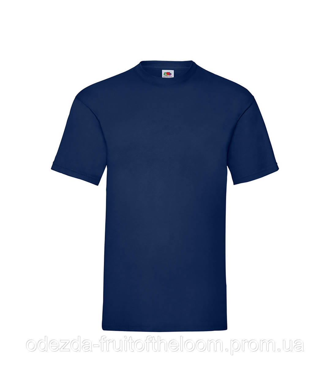 Темно-Синя легка чоловіча футболка батал Original Fruit of the Loom