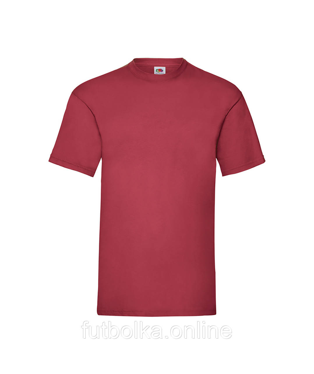 Цегляно-червона футболка чоловіча базова ValueWeight Fruit of the loom