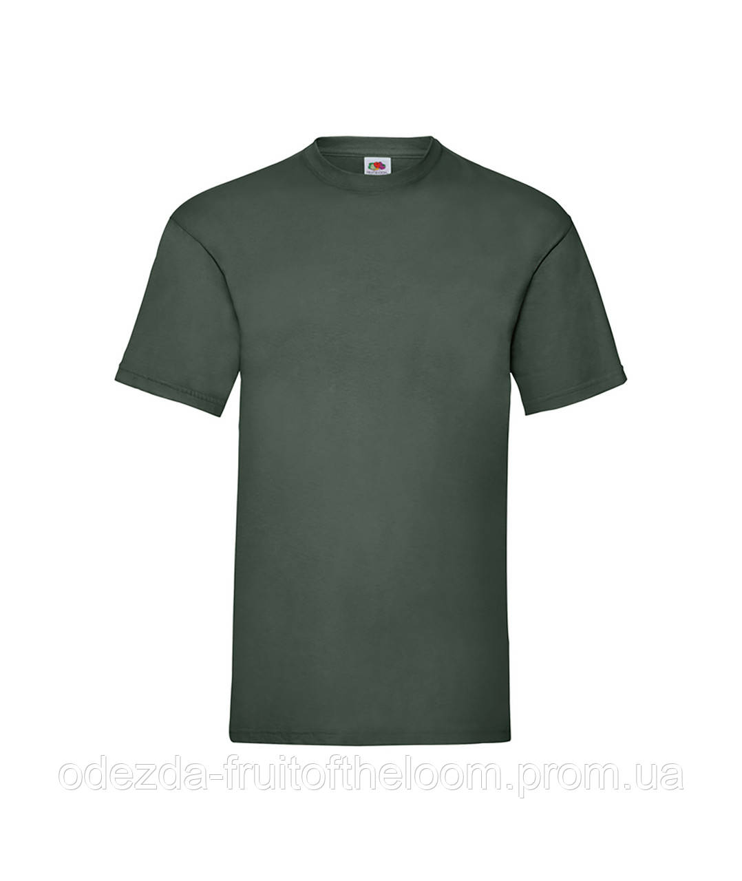 Темно-Зелена легка чоловіча футболка батал Original Fruit of the Loom