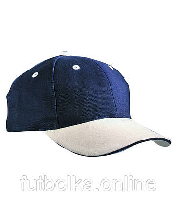 Темно-Синя кепка жіноча спортивна 6 Panel Sandwich Cap Myrtle Beach, фото 1