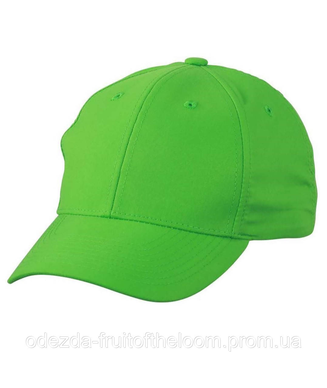 Зелена жіноча кепка без принту 6 Panel Polyester Peach Cap Myrtle Beach