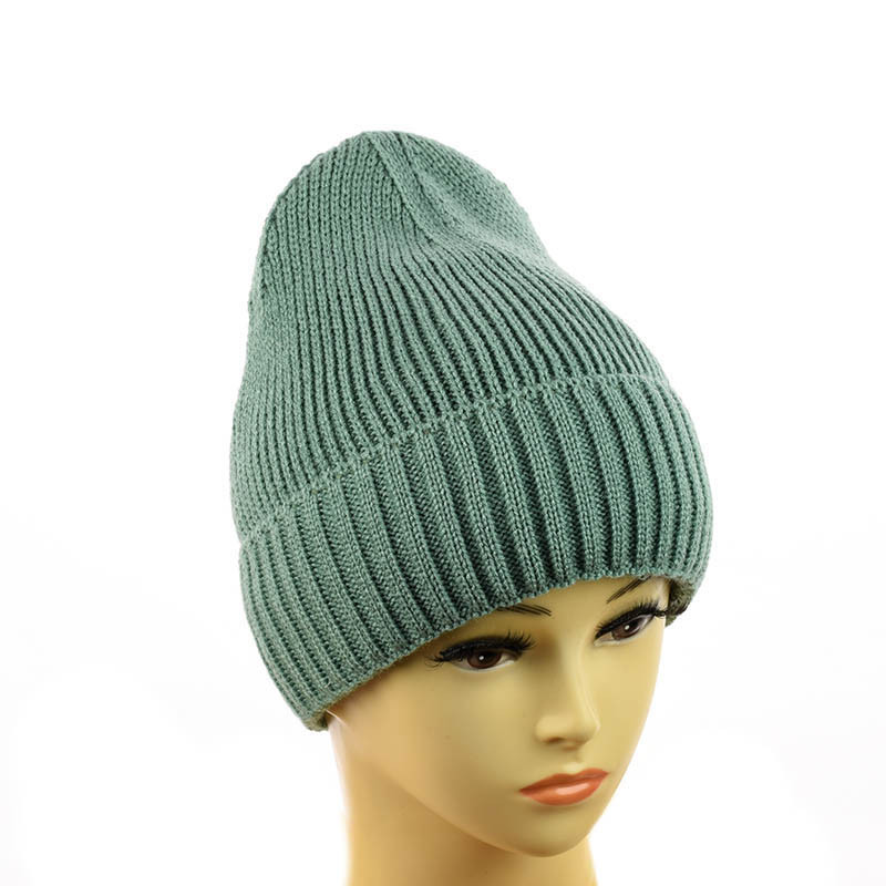 Зимова молодіжна шапка-біні "Софі" фісташковий