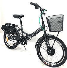 Електровелосипед Crosser Smart 20" (500W 36V 13,2Ah) Матовий чорний, фото 4