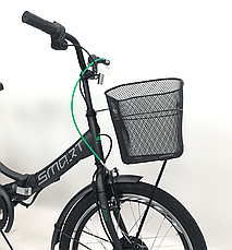 Електровелосипед Crosser Smart 20" (500W 36V 13,2Ah) Матовий чорний, фото 5