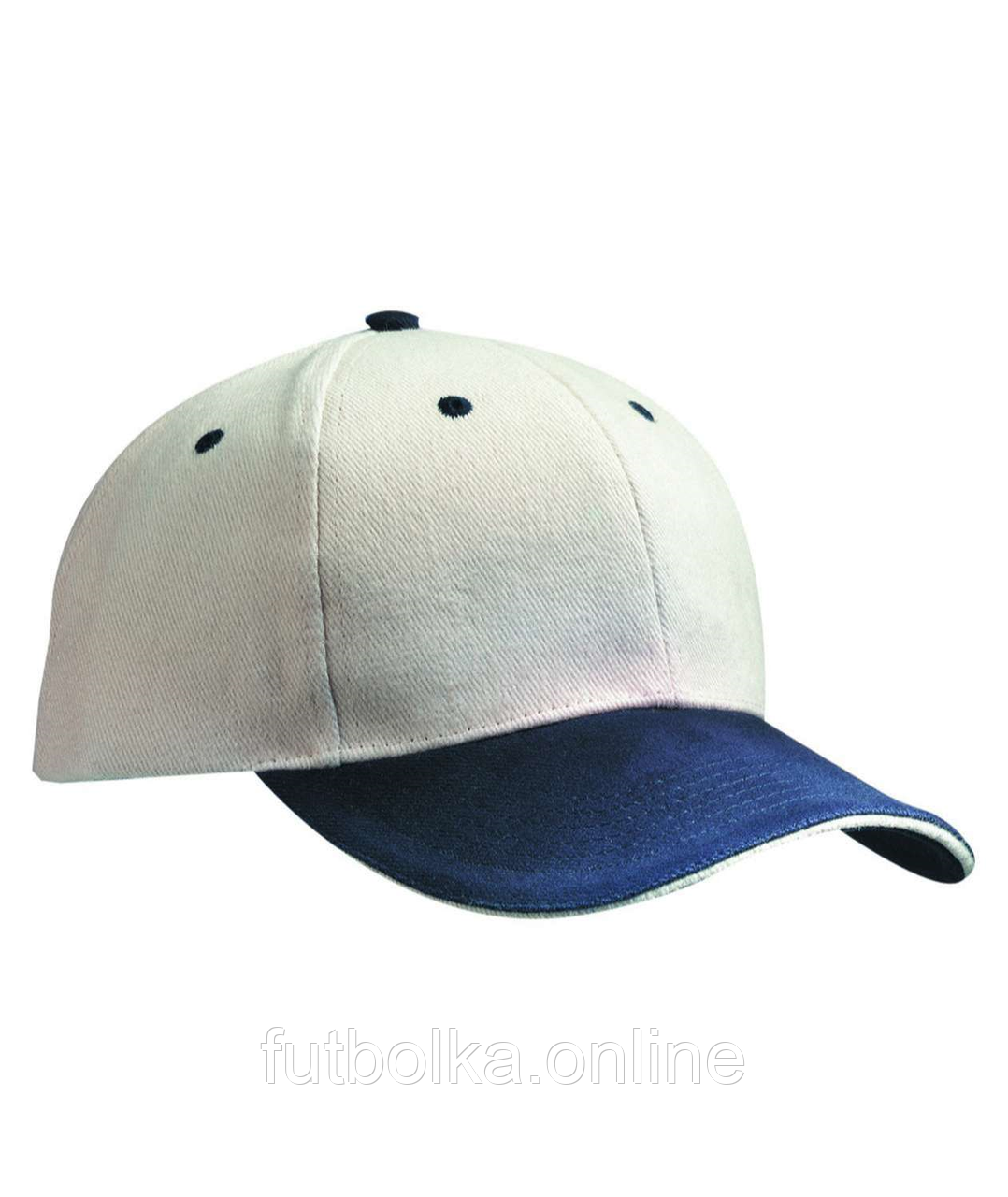 Бежева кепка жіноча спортивна 6 Panel Sandwich Cap Myrtle Beach