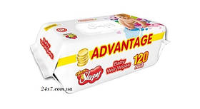 Вологі серветки для дітей Sleepy Advantage з клапаном 120 шт