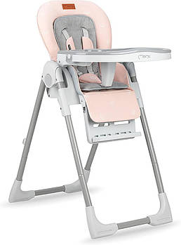Стільчик для годування MoMi YUMTIS+ (складний, від 6 місяців до 3 років, регулюється спинка) Pink