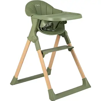Стільчик для годування MoMi KALA (складний, регулюється підніжка) Green