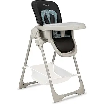 Стільчик для годування MoMi GOJO (складний, від 6 місяців до 3 років, регулюється спинка) Black