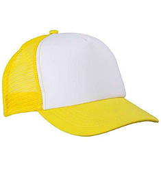 Біла жіноча кепка з сіткою 5 Panel Polyester Mesh Cap Myrtle Beach