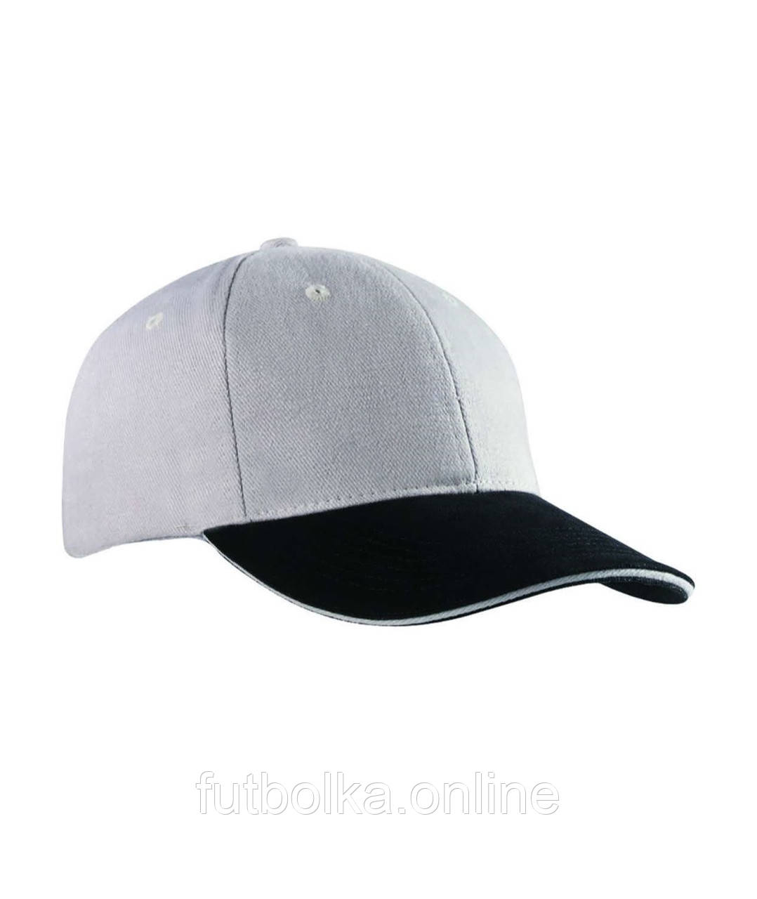 Світло-Сіра кепка жіноча спортивна 6 Panel Sandwich Cap Myrtle Beach