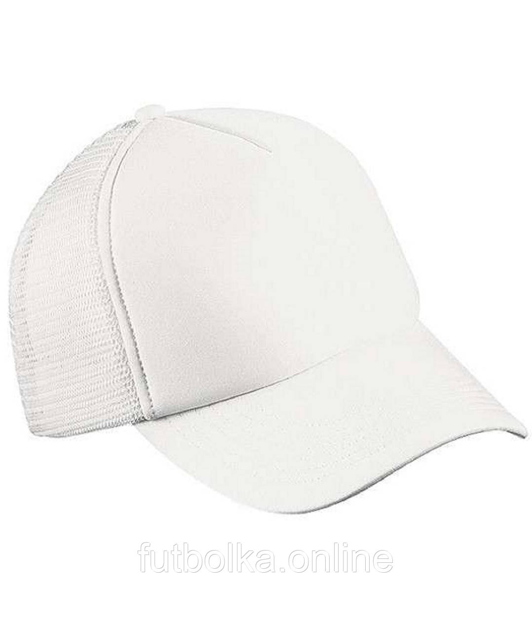Біла жіноча кепка з сіткою 5 Panel Polyester Mesh Cap Myrtle Beach