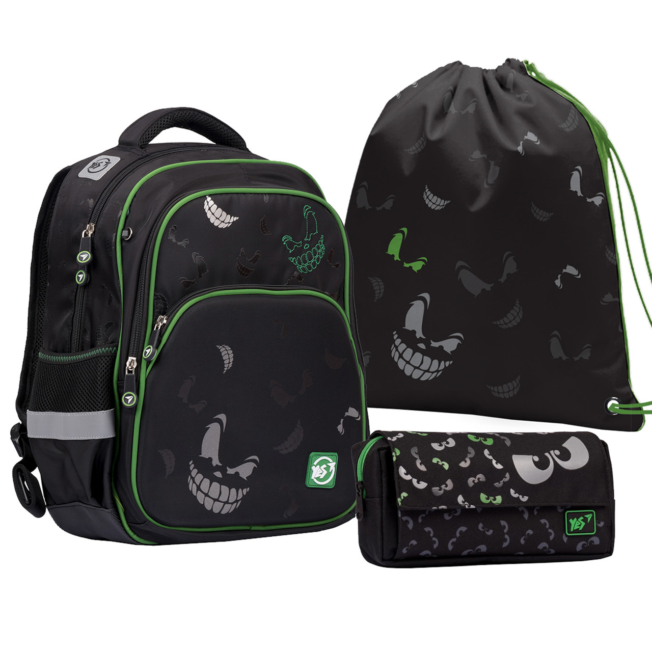 Шкільний набір Yes  S-40_Collection "Nightmare" 3 предм., фото 1