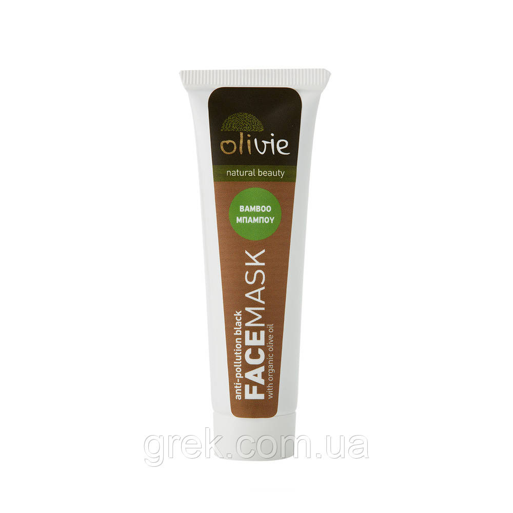 Очищуюча маска для обличчя з бамбуковим вугіллям 30 мл Olivie, фото 1