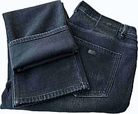 Джинси чоловічі зимові на флісі (класичного крою) , графітового кольору, Fangsida W50 L34