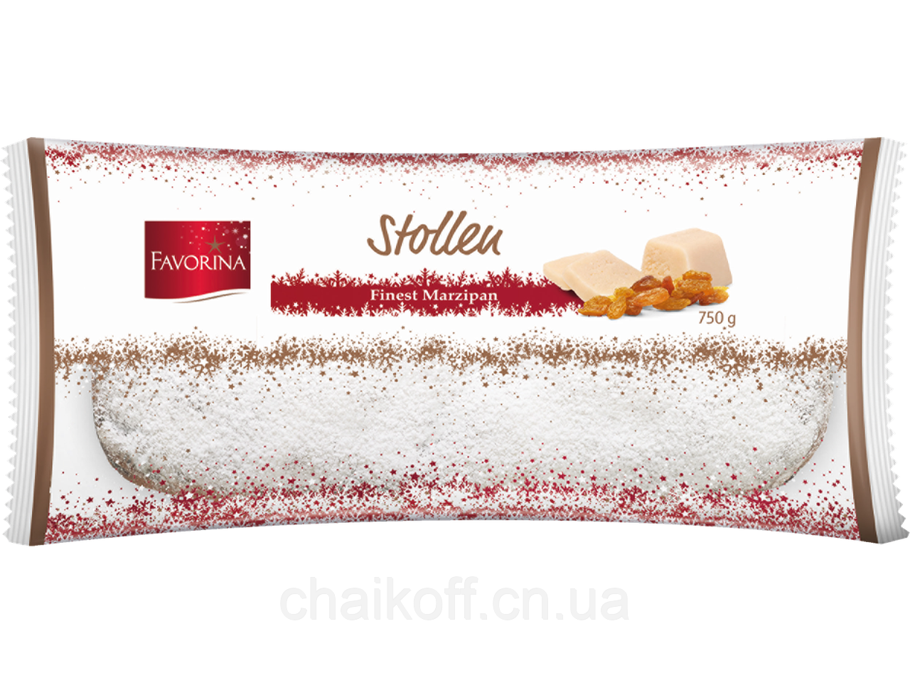Штольон із марципаном і родзинками Favorina Storllen finest marzipan 750 г (Німеччина)