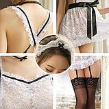 Відвертий прозорий костюм покоївки, фото 9