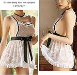 Відвертий прозорий костюм покоївки, фото 10