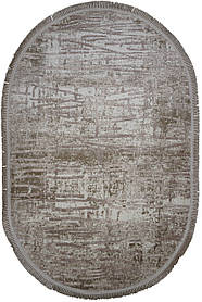 Овальний килим для сучасного інтер'єру LEVADO 08111A L. BEIGE бежевий